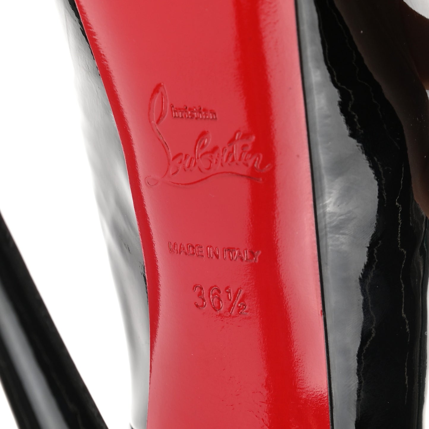 Patent Daffodile Peep Toe 160 Pumps 36.5 Black