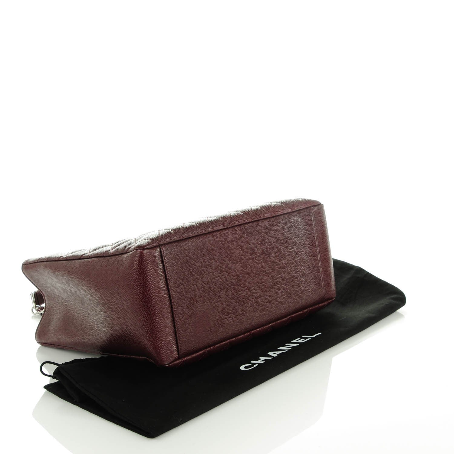 Chanel Caviar Quilted Grand Shopping Tote GST Dark Burgundy 4 of 7