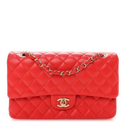 Chanel Lambskin Quilted Medium Double Flap Red 1 of 12