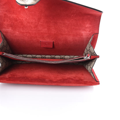 Gucci GG Supreme Monogram Small Dionysus Shoulder Bag Red 4 of 14