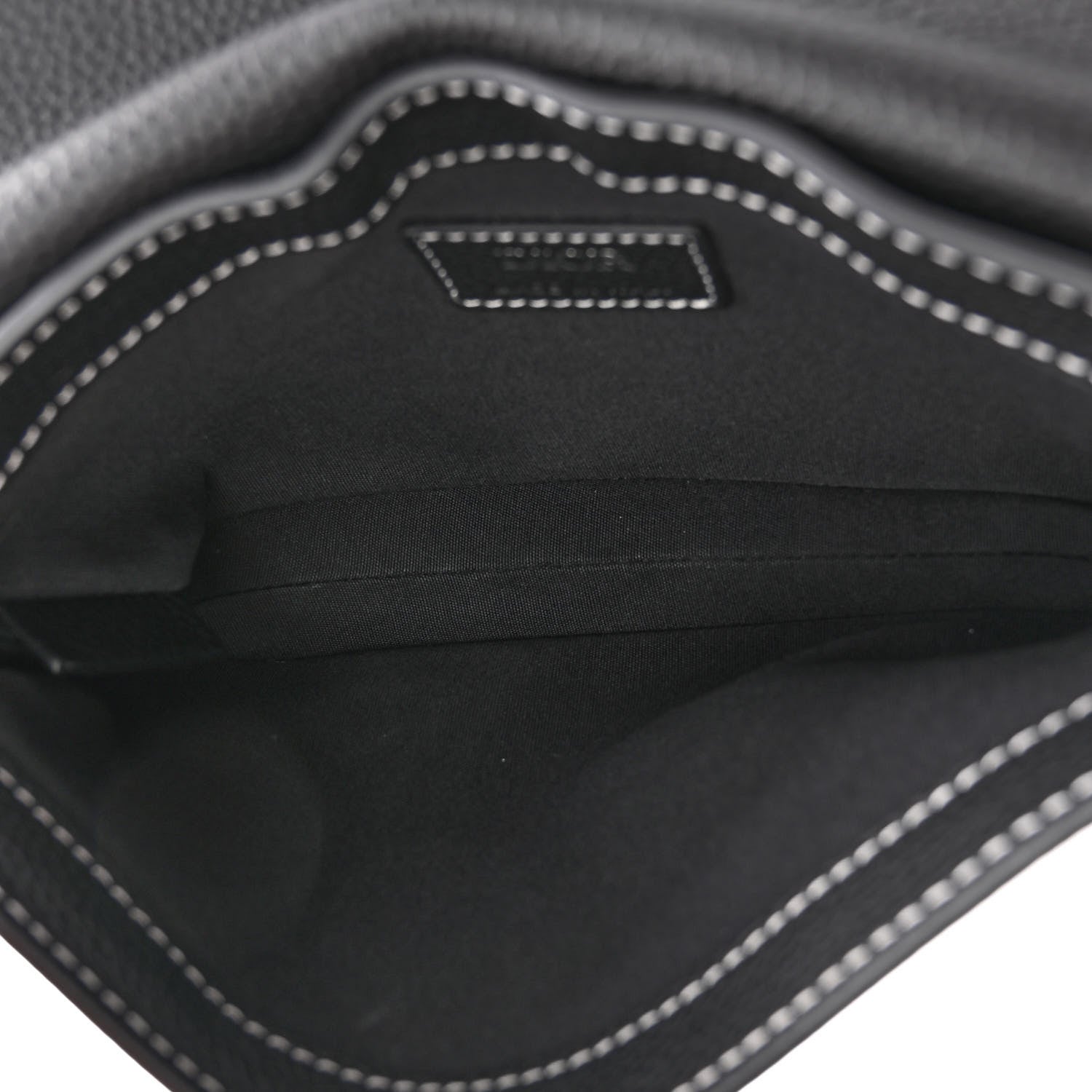 Christian Dior X KAWS Grained Calfskin Saddle Pouch Black 5 of 9