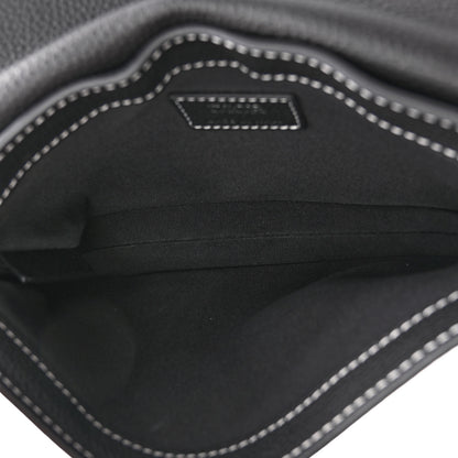 Christian Dior X KAWS Grained Calfskin Saddle Pouch Black 5 of 9