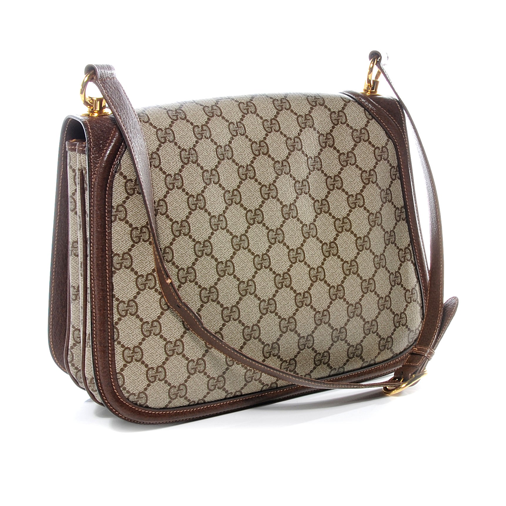 Gucci Monogram GG Shoulder Bag Brown 3 of 6