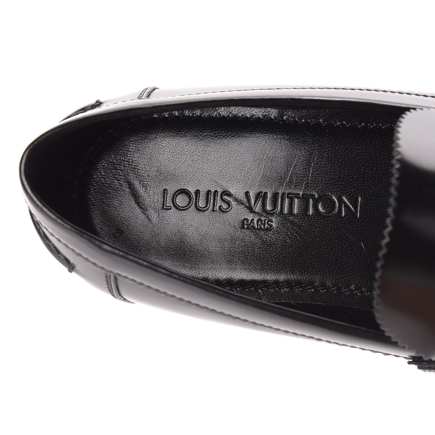 Louis Vuitton Calfskin Mens Major Loafers 9 Black 7 of 9