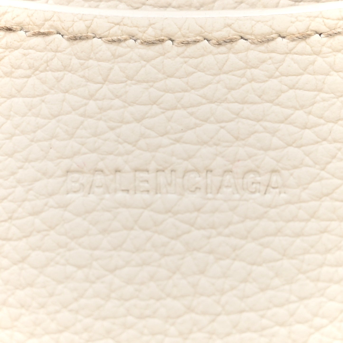 Grained Calfskin Neo Classic Silver Hardware Mini City White