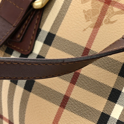 Burberry Haymarket Check Studded Bowler Brown 11 of 11