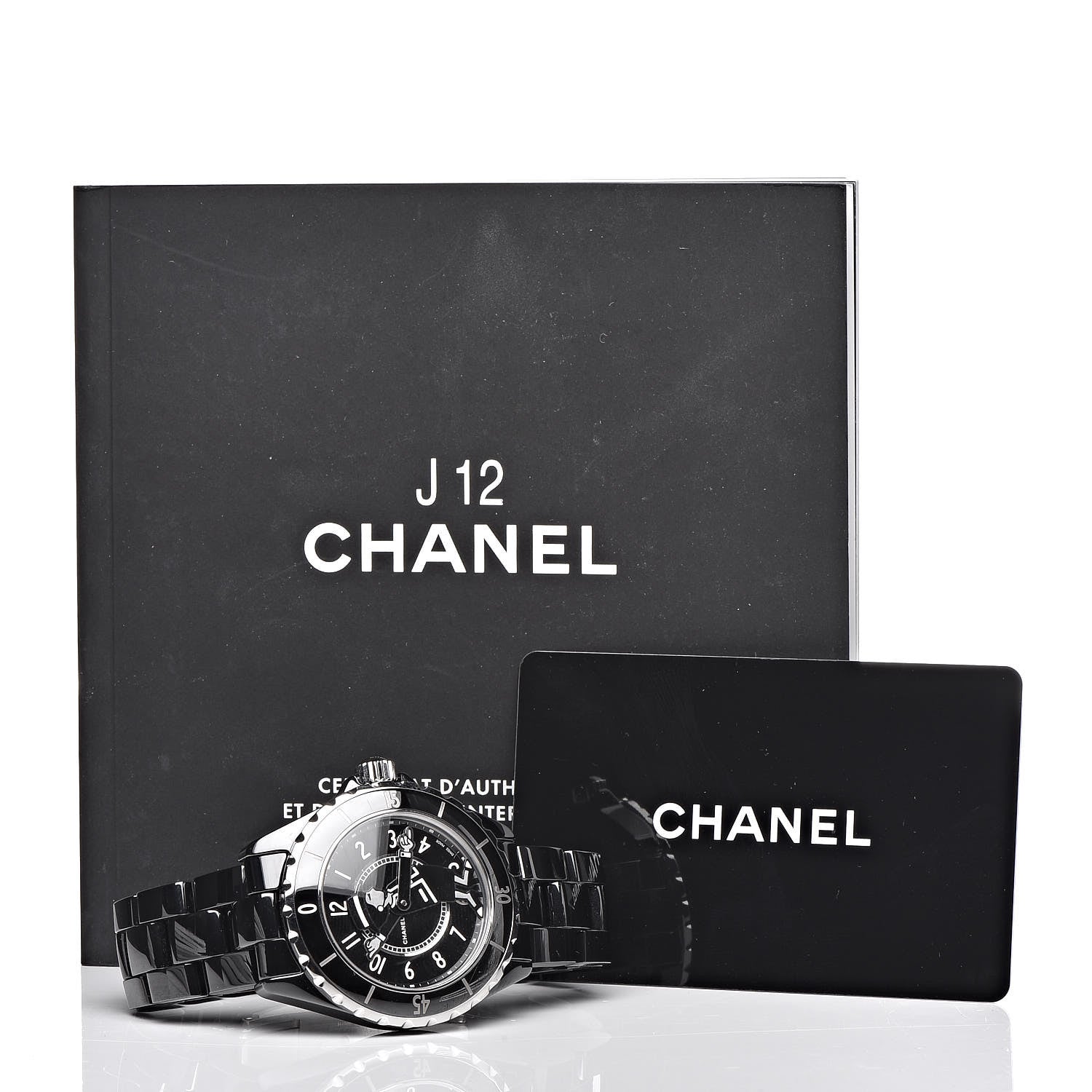 Chanel Stainless Steel Ceramic Diamond 38mm J12 Limited Edition Mademoiselle Automatic Watch Black 13 of 14