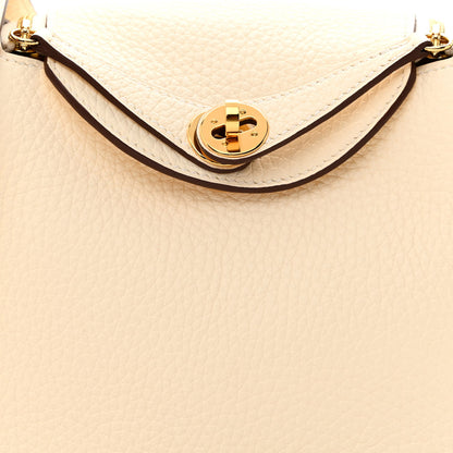Hermes Taurillon Clemence Mini Lindy 20 Nata 8 of 11