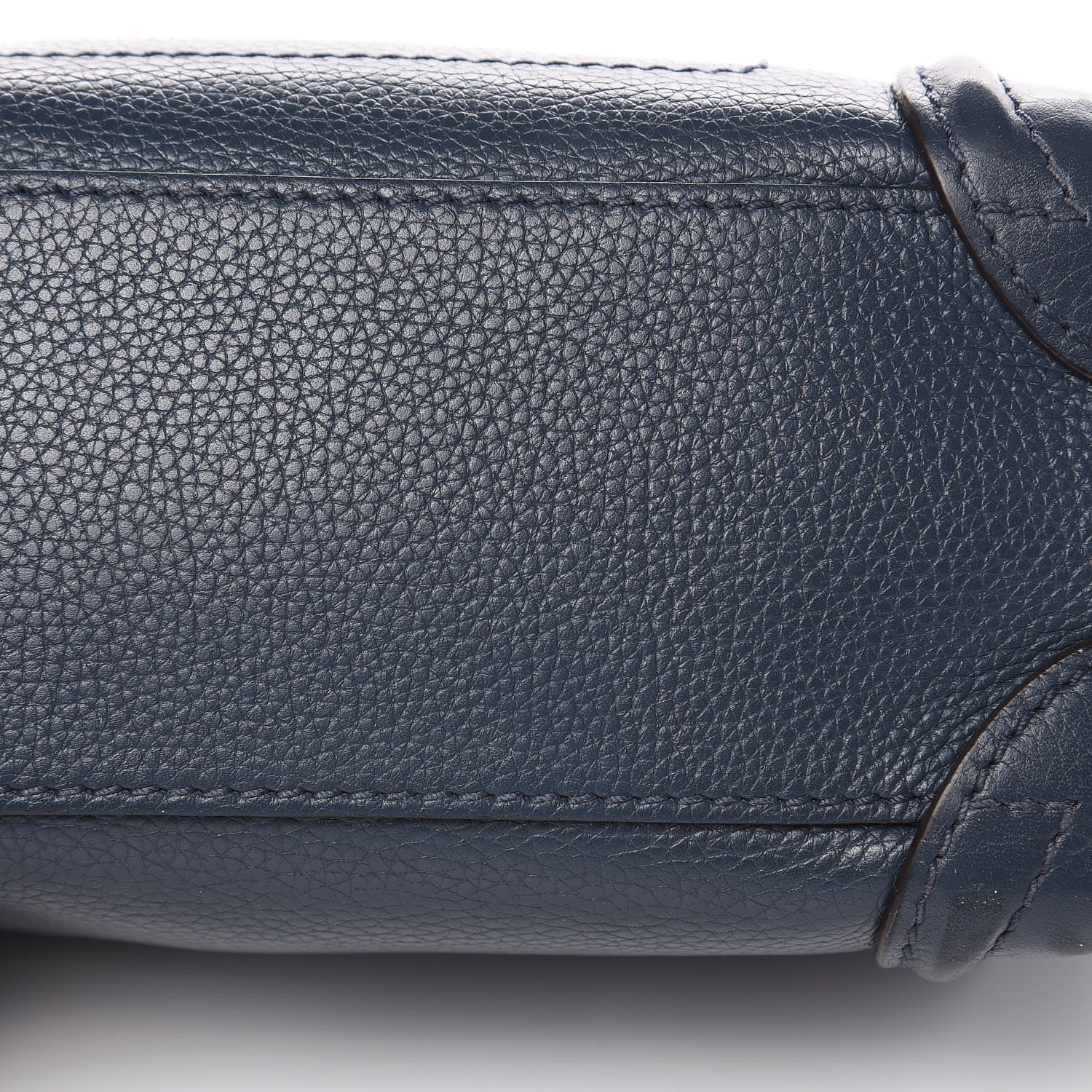 Celine Drummed Calfskin Nano Luggage Orage 14 of 17