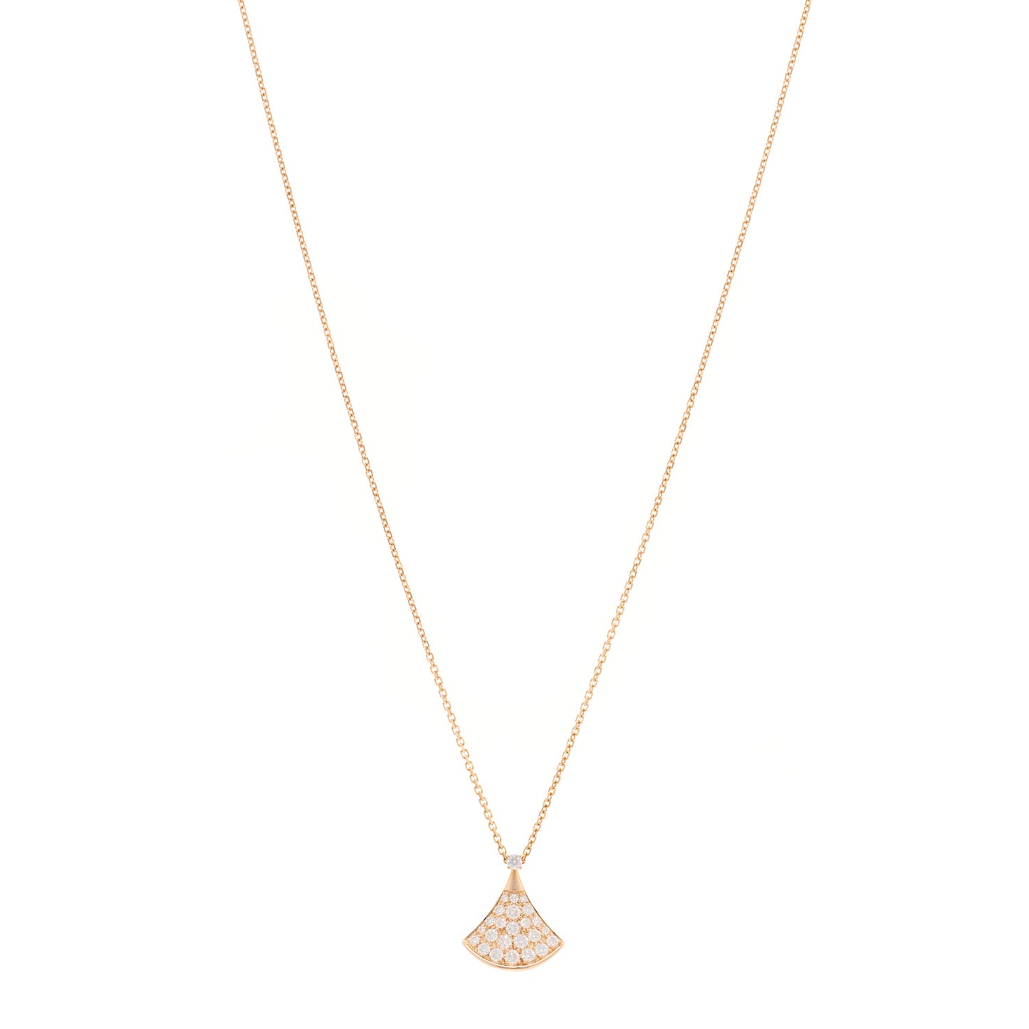 18K Rose Gold Diamond Divas' Dream Pave Pendant Necklace