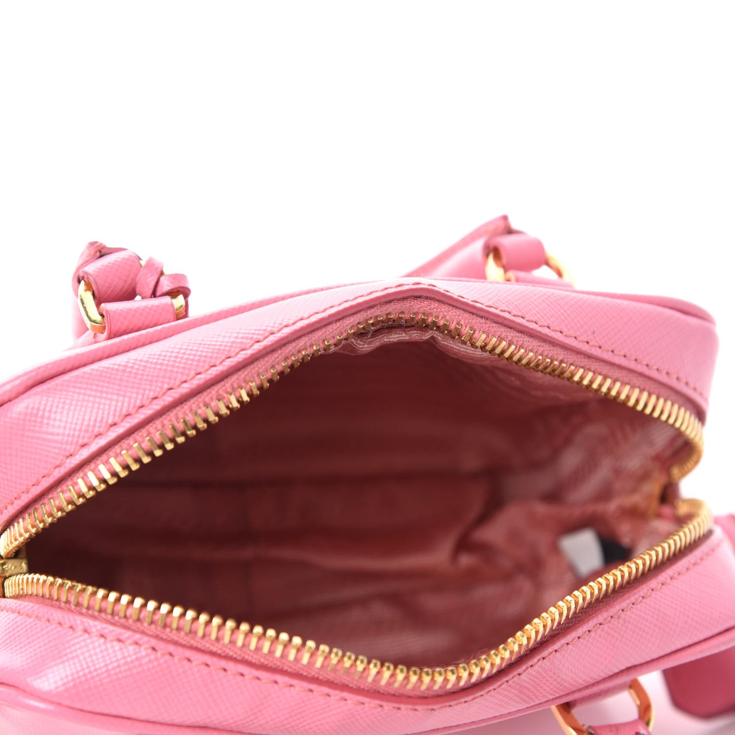 Saffiano Lux Mini Top Handle Crossbody Geranio