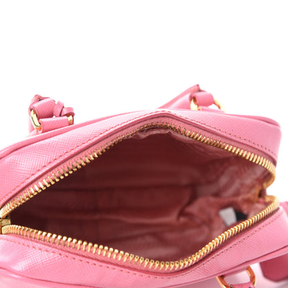 Prada Saffiano Lux Mini Top Handle Crossbody Geranio 5 of 12