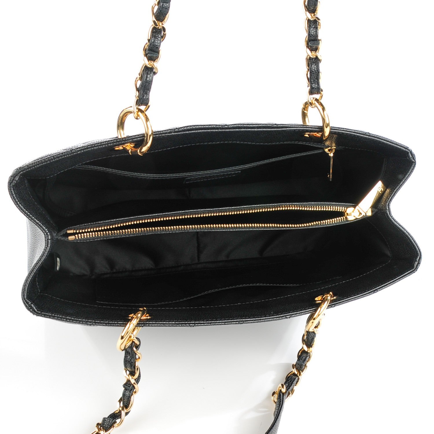 Chanel Caviar Quilted Grand Shopping Tote GST Black 6 of 8