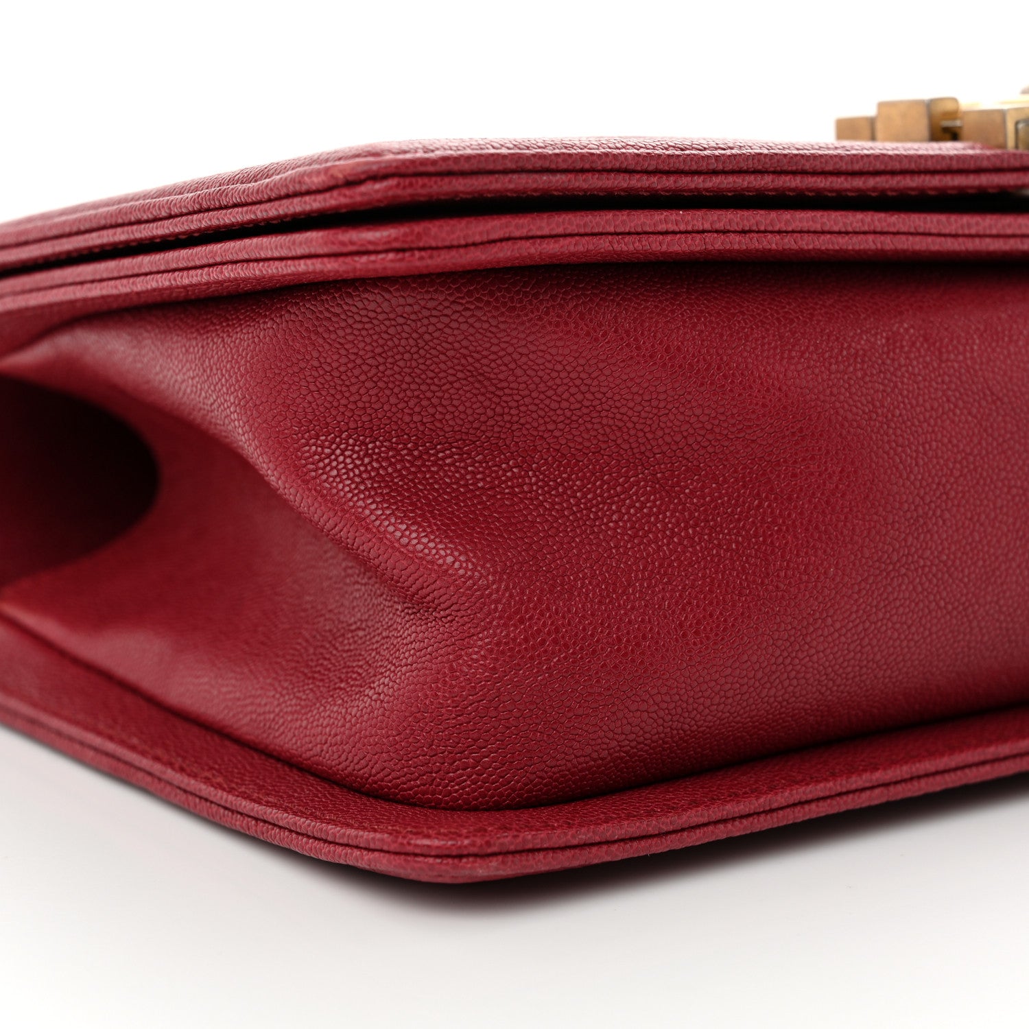 Chanel Caviar Quilted Medium Boy Flap Red 9 of 10
