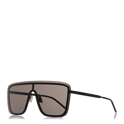 Saint Laurent Metal SL 364 Mask Sunglasses Black 1 of 8