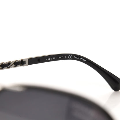 Chanel Pilot Winter Sunglasses 4219-Q Black 5 of 9