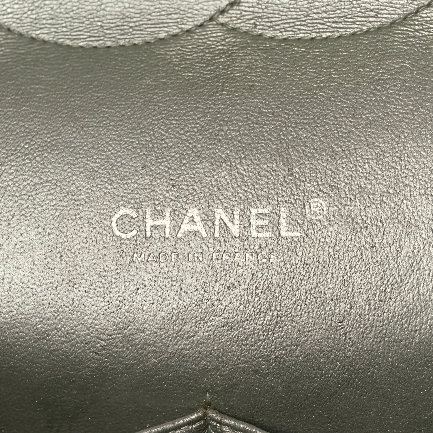 Chanel Metallic Lambskin Quilted Maxi Double Flap Green 7 of 17