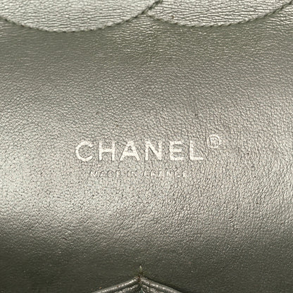 Chanel Metallic Lambskin Quilted Maxi Double Flap Green 7 of 17