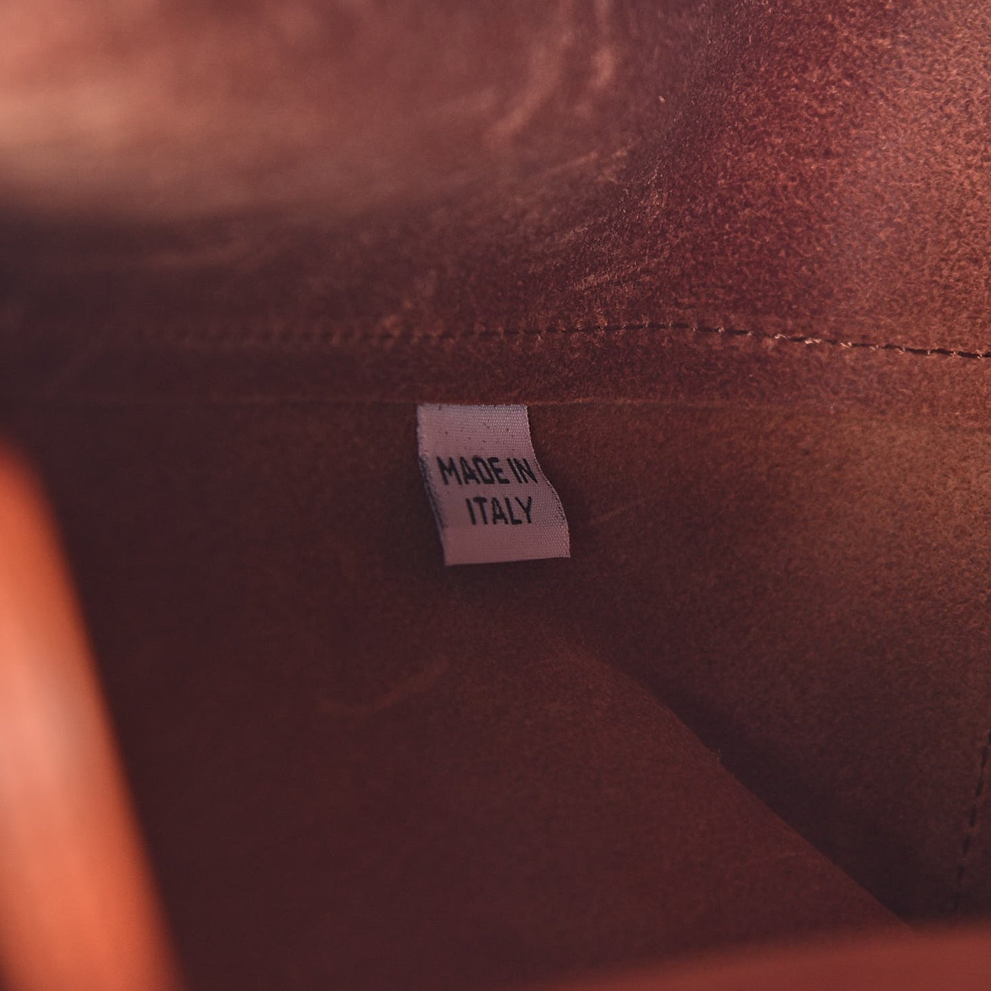 Calfskin Bucket Bag Brandy