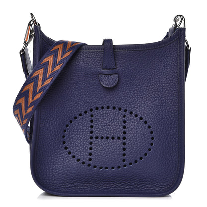 Hermes Taurillon Clemence Amazone Evelyne TPM Bleu Encre 1 of 10