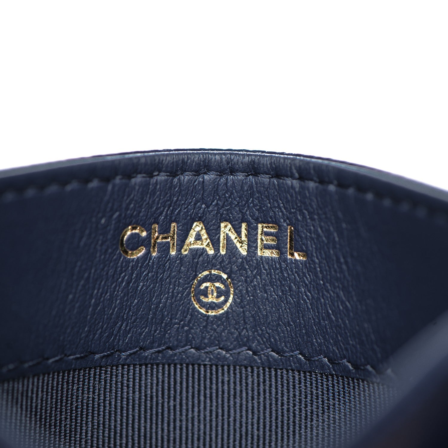 Chanel Caviar Quilted Card Holder Navy Blue 5 of 7