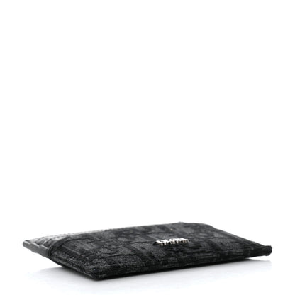 Christian Dior Calfskin Oblique Card Holder Black 4 of 7
