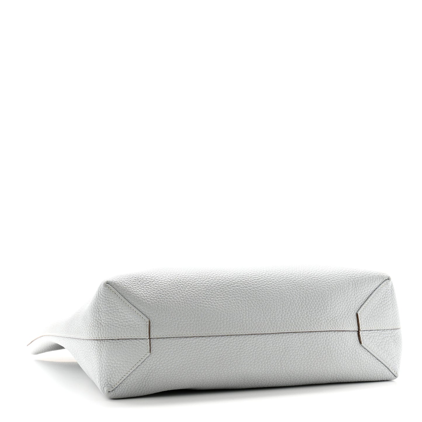 Taurillon Clemence Double Sens 45 Reversible Tote Gris Perle Bleu Pale
