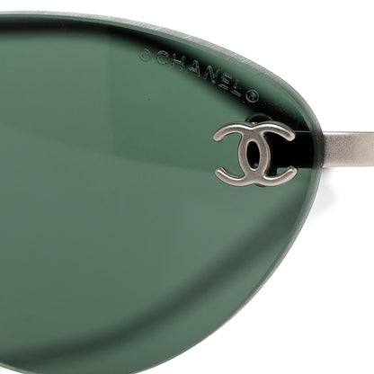 Chanel Metal CC Logo Sunglasses 4003 Green 7 of 8