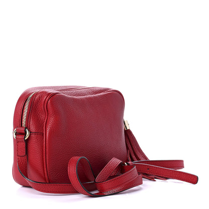 Gucci Pebbled Calfskin Small Soho Disco Bag Tabasco Red 3 of 10