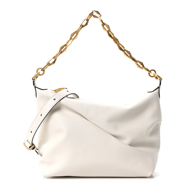 Jimmy Choo Soft Calfskin Small Diamond Hobo Latte 1854342