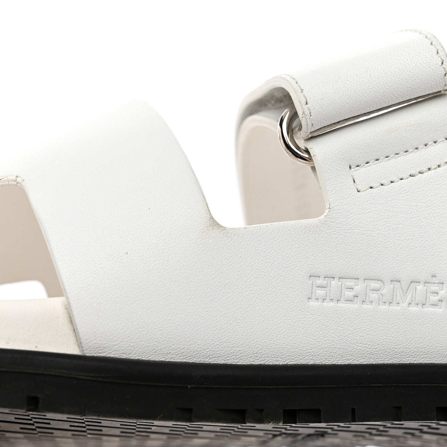 Hermes Calfskin Mens Chypre Sandals 45 White 20 of 24
