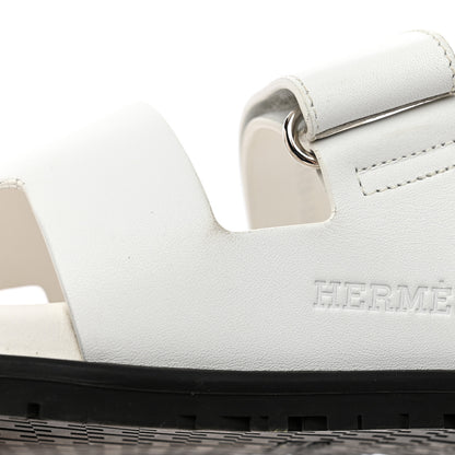 Hermes Calfskin Mens Chypre Sandals 45 White 20 of 24