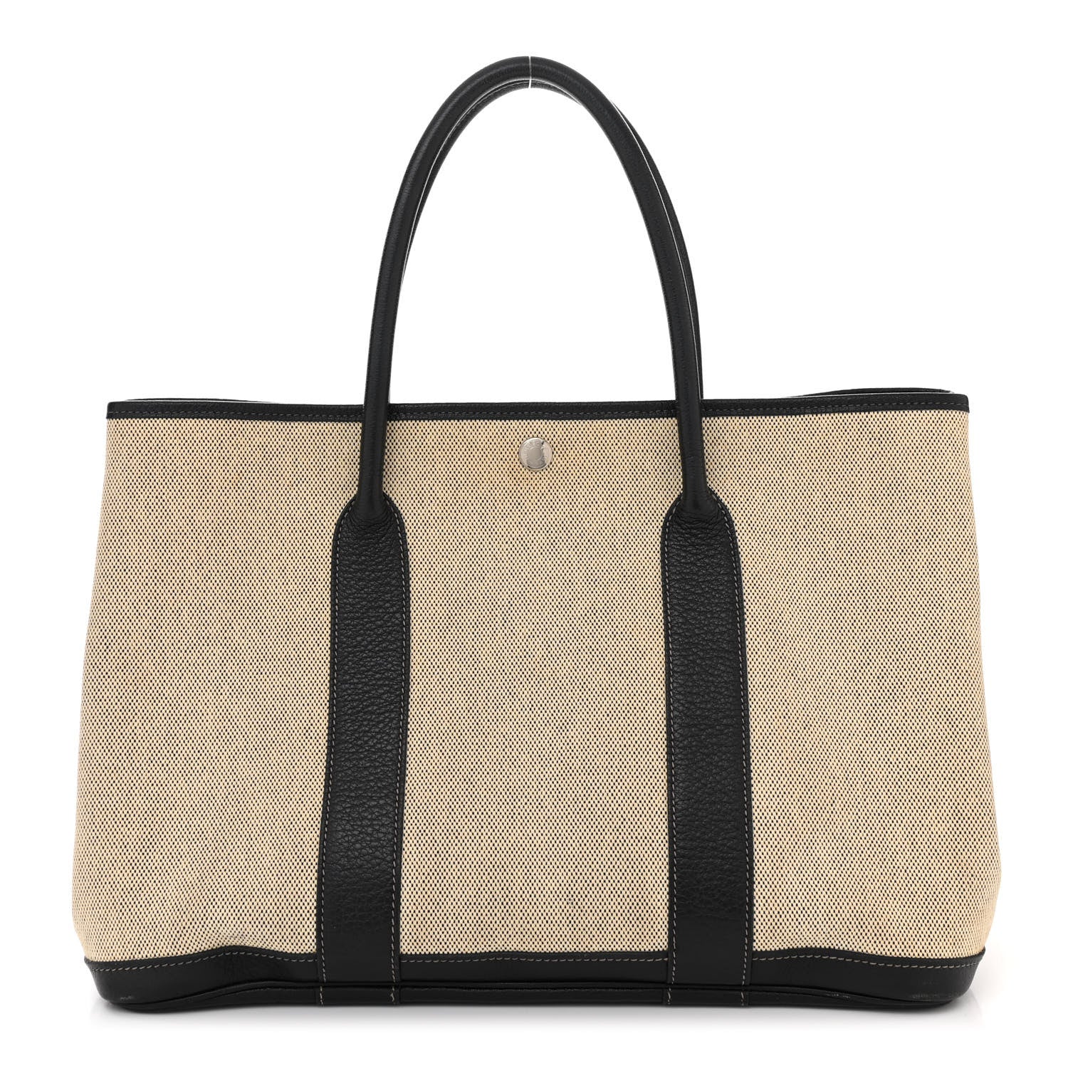 Hermes Toile Negonda Garden Party 36 MM Tote Black Ecru 1 of 10