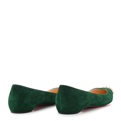 Christian Louboutin Veau Velours Specchio Toe Geo Pump Flat 37.5 Billard Bronze 4 of 7