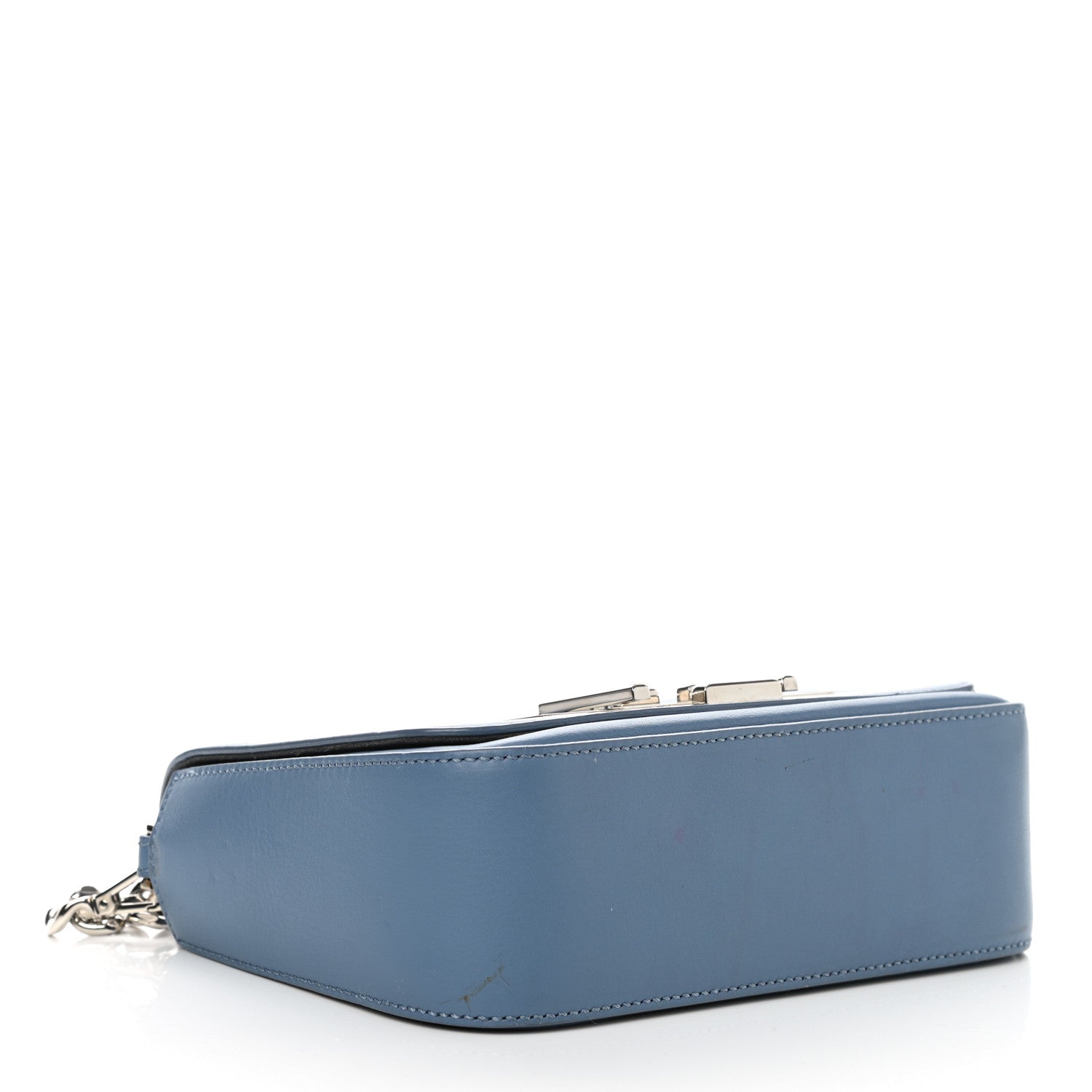 Fendi Vitello Dolce 3Baguette Shoulder Bag Light Blue 4 of 14