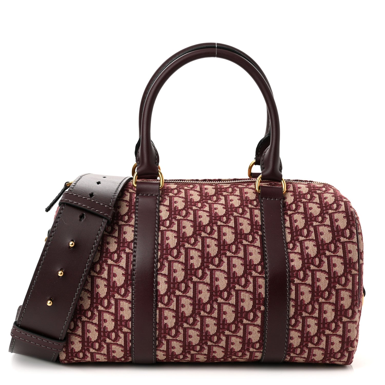 Christian Dior Oblique Boston Bag Bordeaux 1 of 11