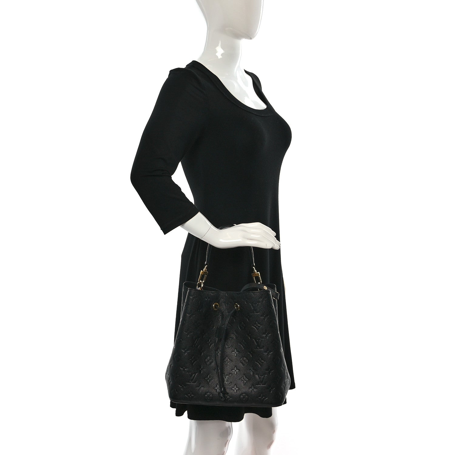 Louis Vuitton Empreinte Neonoe MM Black 2 of 8