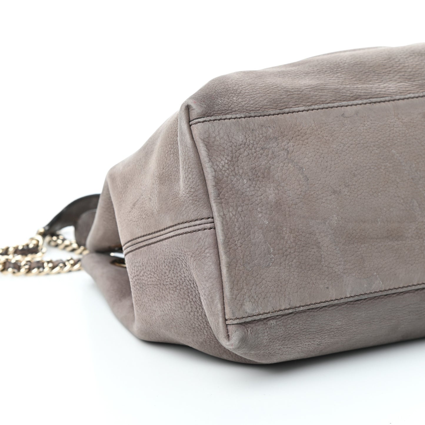 Vitello Range Medium Soho Chain Shoulder Bag Grey Field