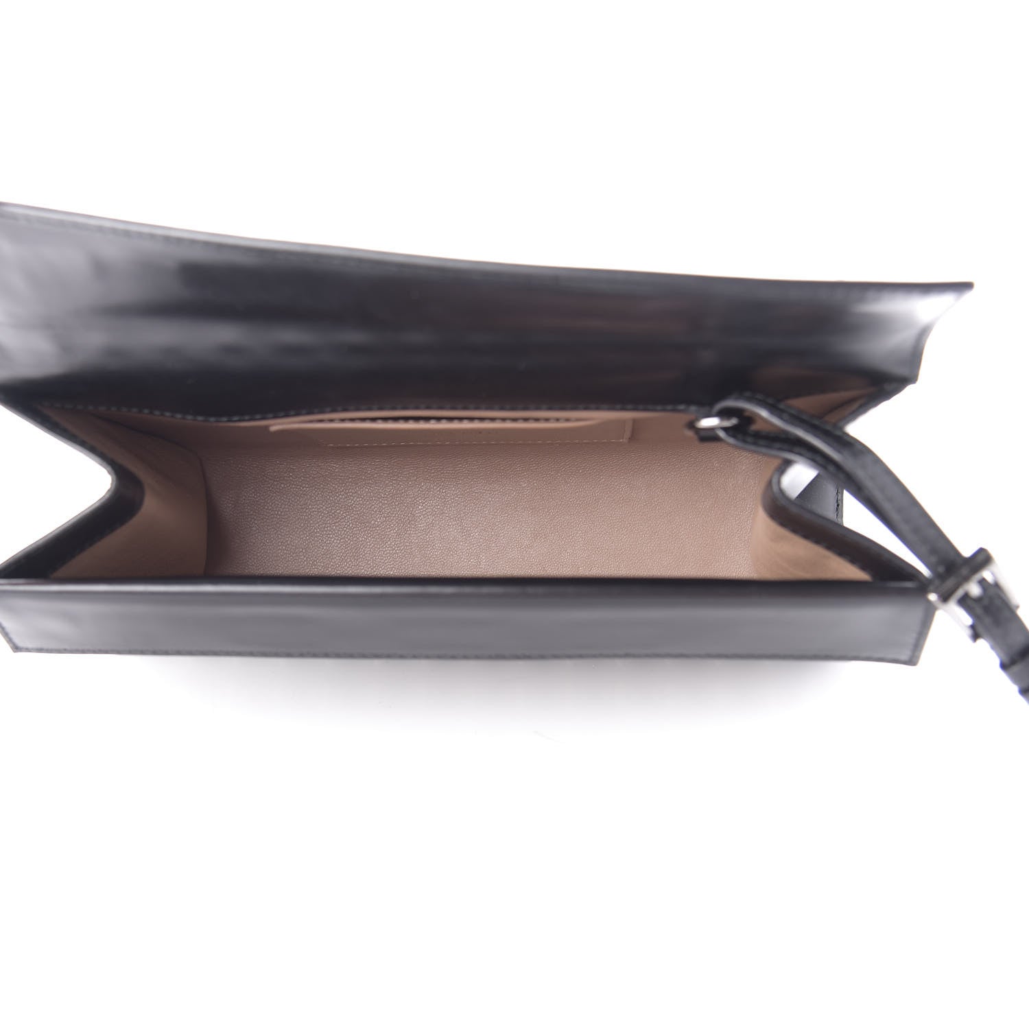 Alaia Calfskin Laser Cut Clutch Black White 5 of 12