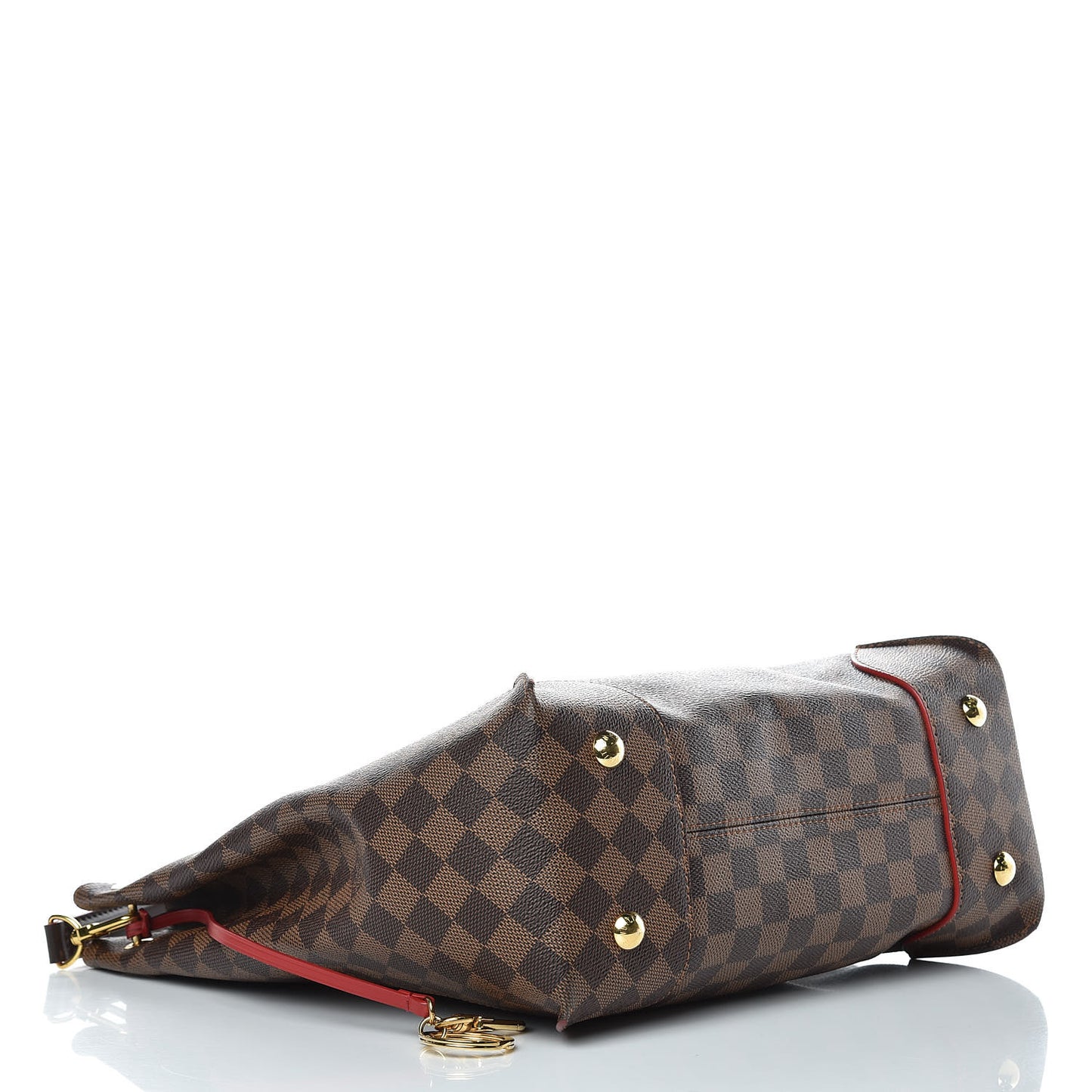 Damier Ebene Caissa Hobo Cherry