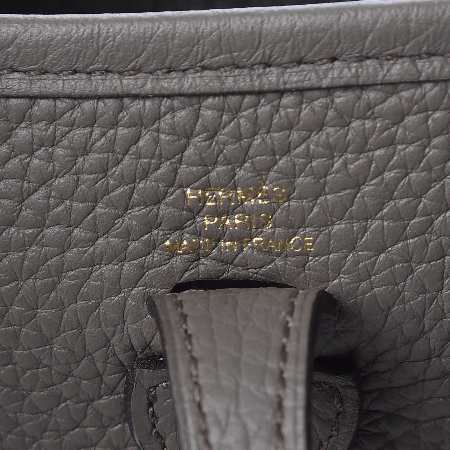 Hermes Taurillon Clemence Evelyne TPM Etain 6 of 10