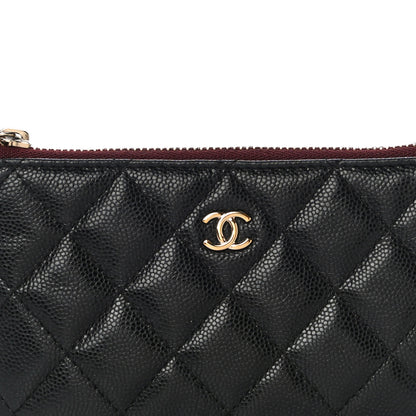 Chanel Caviar Quilted Small Cosmetic Case Black 8 of 15