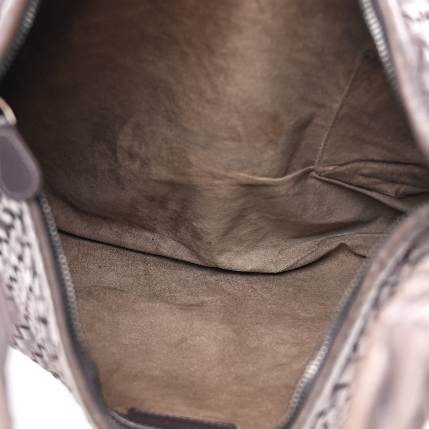 Nappa Intrecciato Large Veneta Hobo Ebano