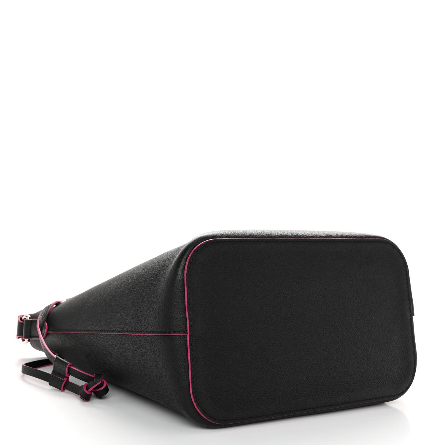 Louis Vuitton Calfskin Lockme Bucket Black 4 of 11
