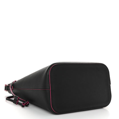 Louis Vuitton Calfskin Lockme Bucket Black 4 of 11