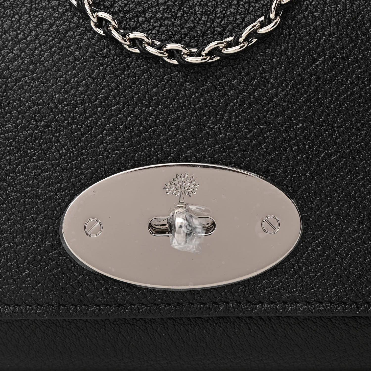 Mulberry Glossy Goatskin Small Lily Flap Black 7 of 11