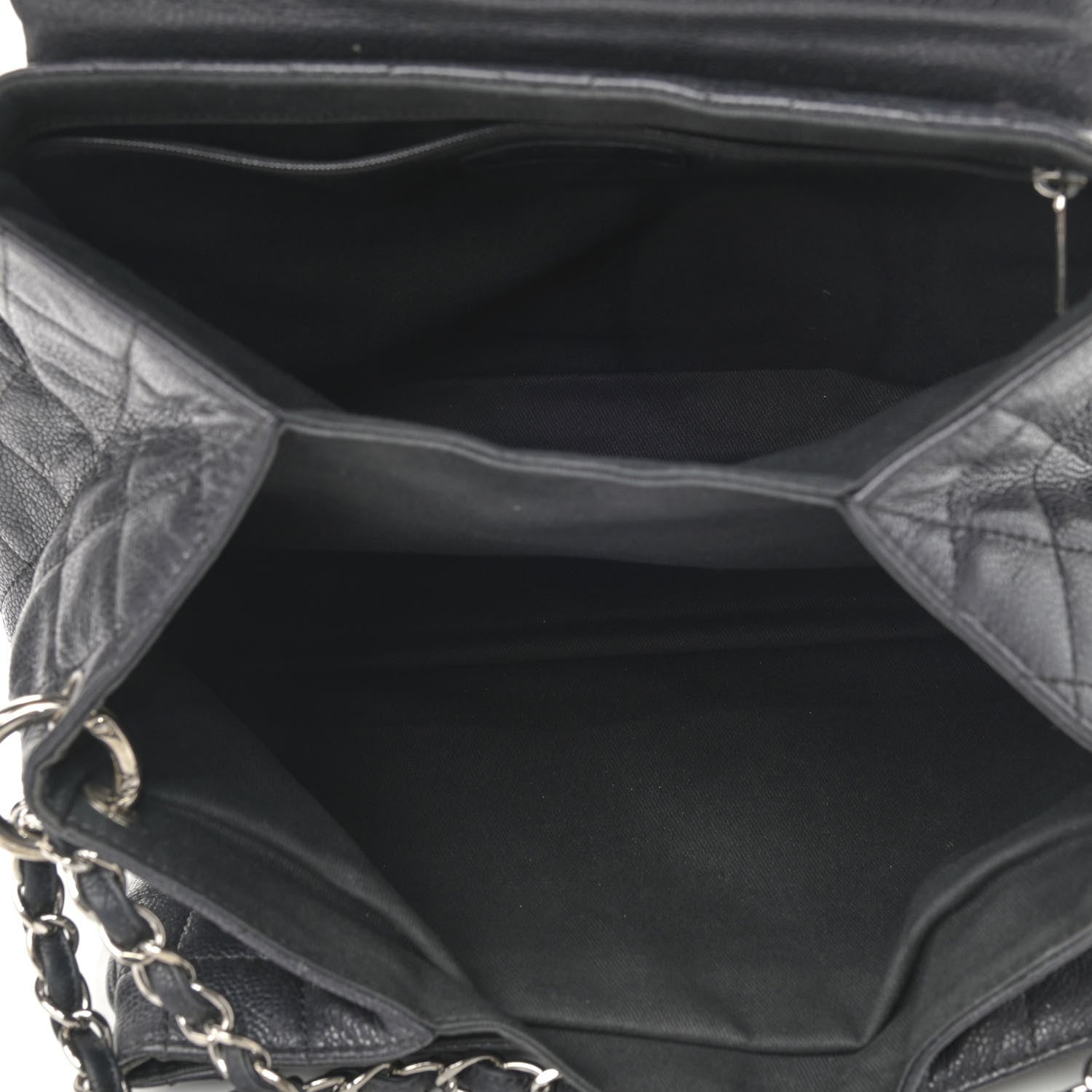 Chanel Caviar Quilted Timeless Accordion Flap Black 5 of 10