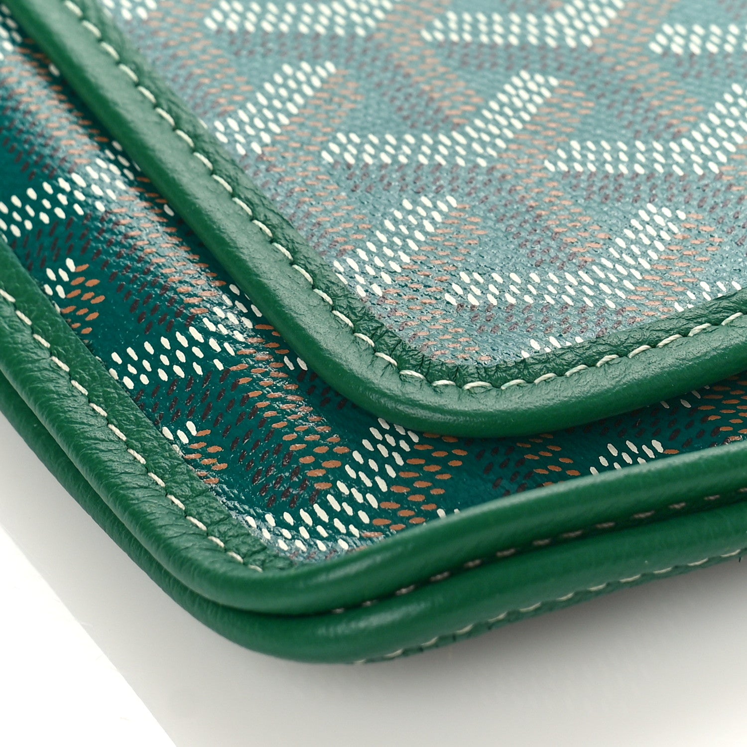 Goyard Goyardine Plumet Wallet Clutch Green 8 of 9