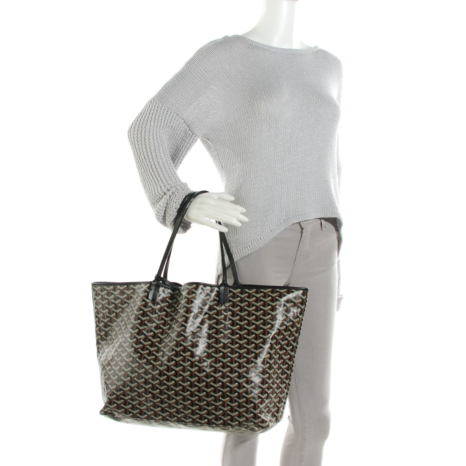 Goyard Goyardine Saint Louis GM Black 2 of 9