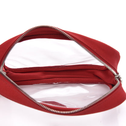 Prada Plexiglass Canapa Pouch Red 5 of 8